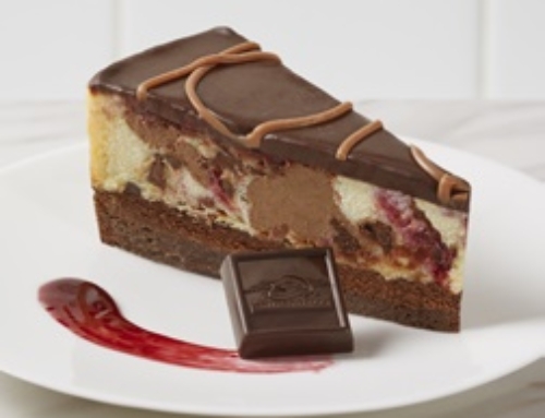 Chocolate Raspberry Marble Cheesecake made with Ghirardelli